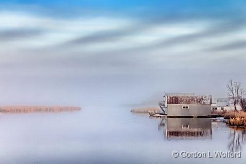The Swale In Fog_22313.jpg - Photographed along the Rideau Canal Waterway at Smiths Falls, Ontario, Canada.